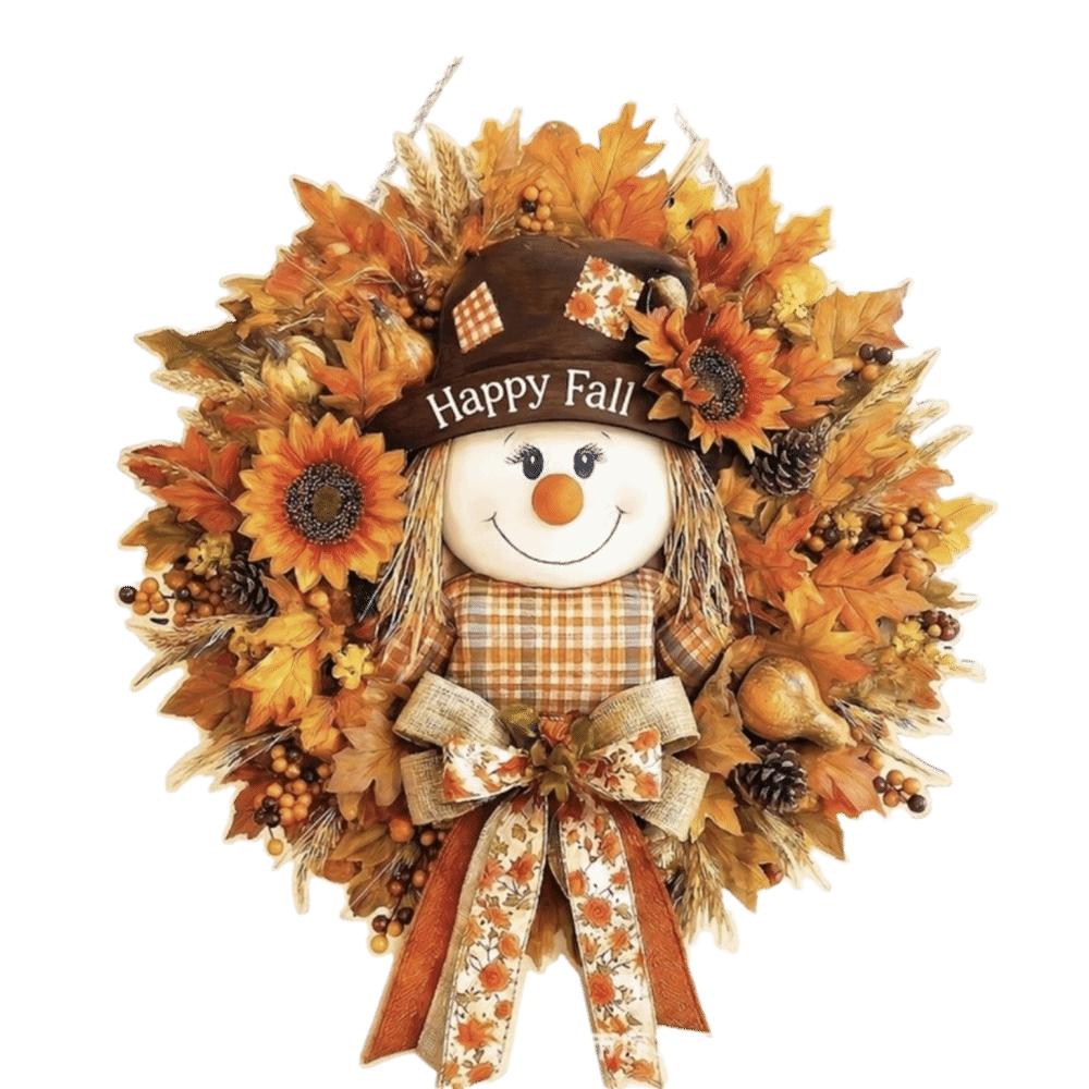 2D Flat Print Fall Halloween Decorative Sign Rustic Harvest Hanging Sign  Indoor Wall