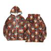 Women's Fashion Jacket Casual Printed Long-sleeved Hooded Cardigan Sweatshirts