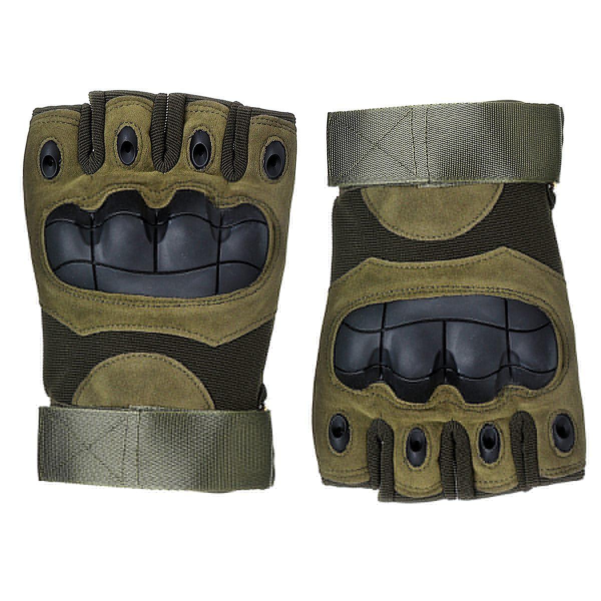 Спорт на открытом воздухе мужские перчатки с полупальцами для верховой езды скалолазания тренировочные тактические перчатки перчатки для велоспорта зелёный