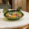 Yousheng Clear Chicken Storage Box Multi-purpose Snacks Candies Nuts Foods Container Jar Jewelry Holder Kitchen Table Centerpiece Decorative