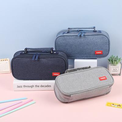 Simple And Portable Pen Bag With Large Capacity Pen Holder, Children's Multi-functional Multi-layer Stationery Bag