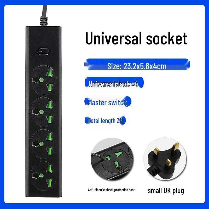 Universelle Europäische Steckdosenleiste mit USB, Britischer & Deutscher Standard, Intelligente Kleine Südafrikanische Steckdose