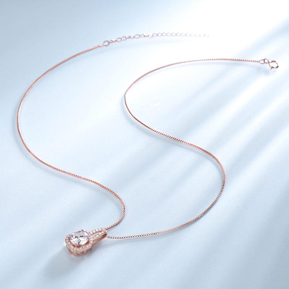 Umcho Pendants Necklaces For Women Elegant Fashion Rose Gold Color Anniversary Birthday Valentine's Day Jewelry Gifts