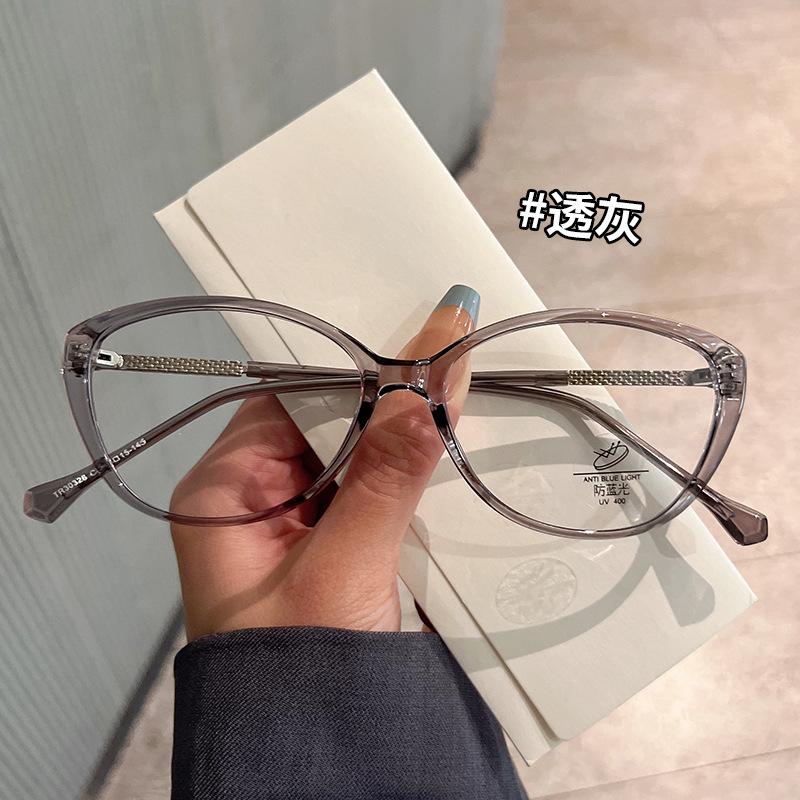 Material Eyeglass Frames For Men Cat Eye Shape Stylish Woman Eyeglasses Blue Light Blocking Glasses Frame
