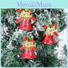 Festive Red And Gold Large Christmas Bell Decorations For Joyful Holiday Celebrations