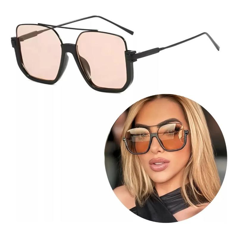 

Retro Square Frame Toad Glasses Tide Drive Sunglasses оранжевый