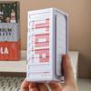 1pc Container Desktop Storage Box Stackable With Cover Coin Small Items Box Scene Figurine Living Room Bedroom Office Organizer