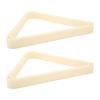 2Pcs Billiard Triangle Rack Strong Snooker Ball Frame for 5.25cm Billiard Ball White