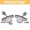 2pcs LED Car License Plate Lights Assembly For Honda Crv Fit Odyssey Jazz Hrv Frv CR-V Stream Freed  Ight 12V 4101S60013