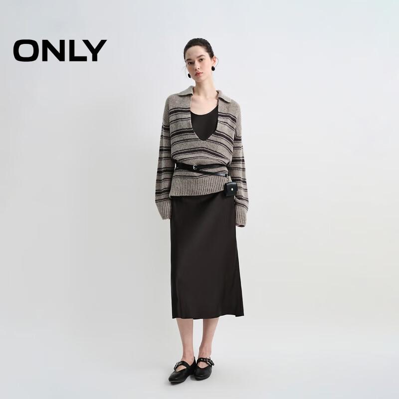 Only Women's Deep V-Neck Knit Set Midi Dress