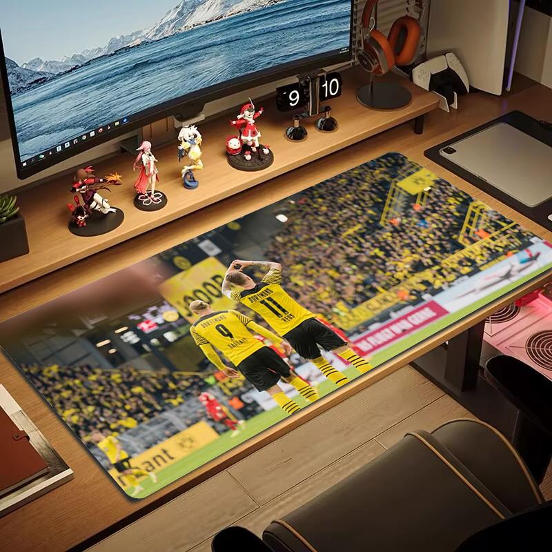 Tappetino Mouse Dortmund Grande Cuscino Tavolo da Gioco Antiscivolo Laptop Tablet Mousepad Grande Tappetino XXL Mini PC Tappetino da Gioco Con bordo bloccato_XIA