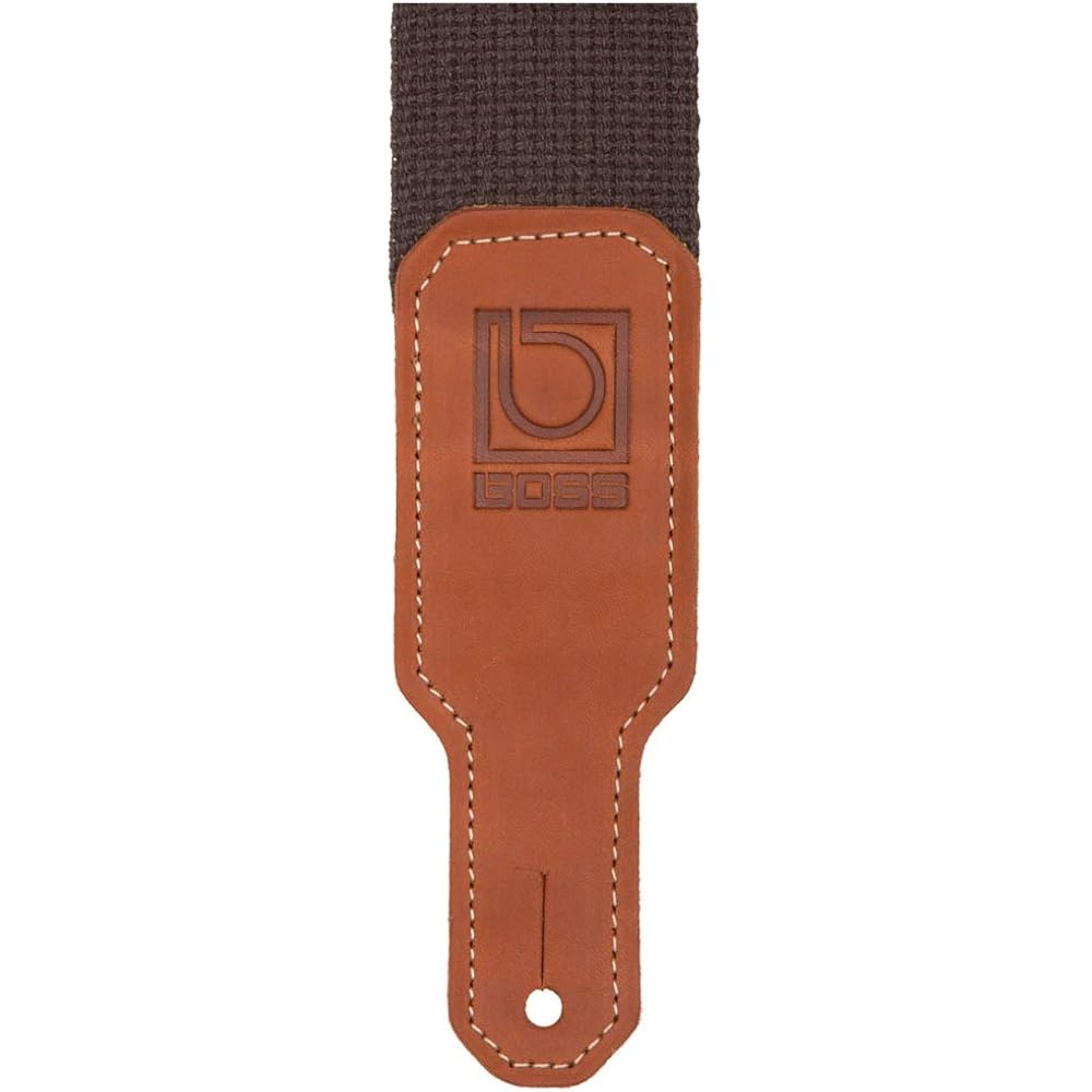 [BOSS] Boss Cotton Guitar Strap BSC-20-BRN 5cm Wide Durable Adjustable Length Brown Brown Guitar/...