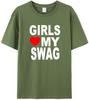 Футболка с надписью S LOVE MY SWAG  Смешные хлопковые novelty футболки Streetwear Хип-хоп Повседневный топ