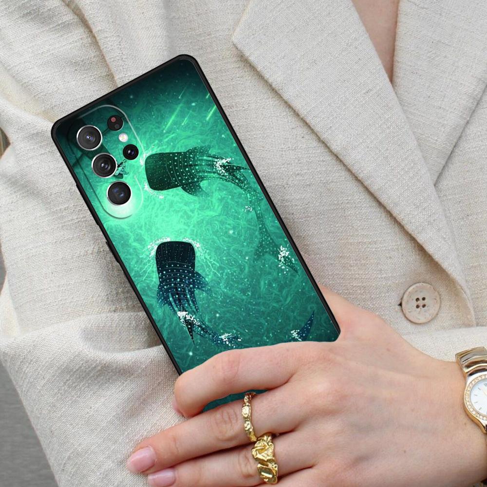 Ocean Whale Shark Animal Cell Phone Case for Samsung Galaxy S26 Ultra S25 S24 S23 S22 S21 S20 Note10 Cover