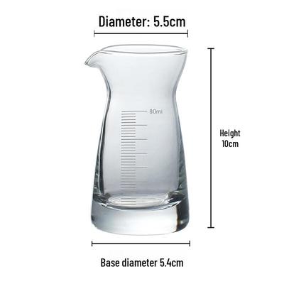 LISM Transparent Glass Wine Dispenser & Measurer
