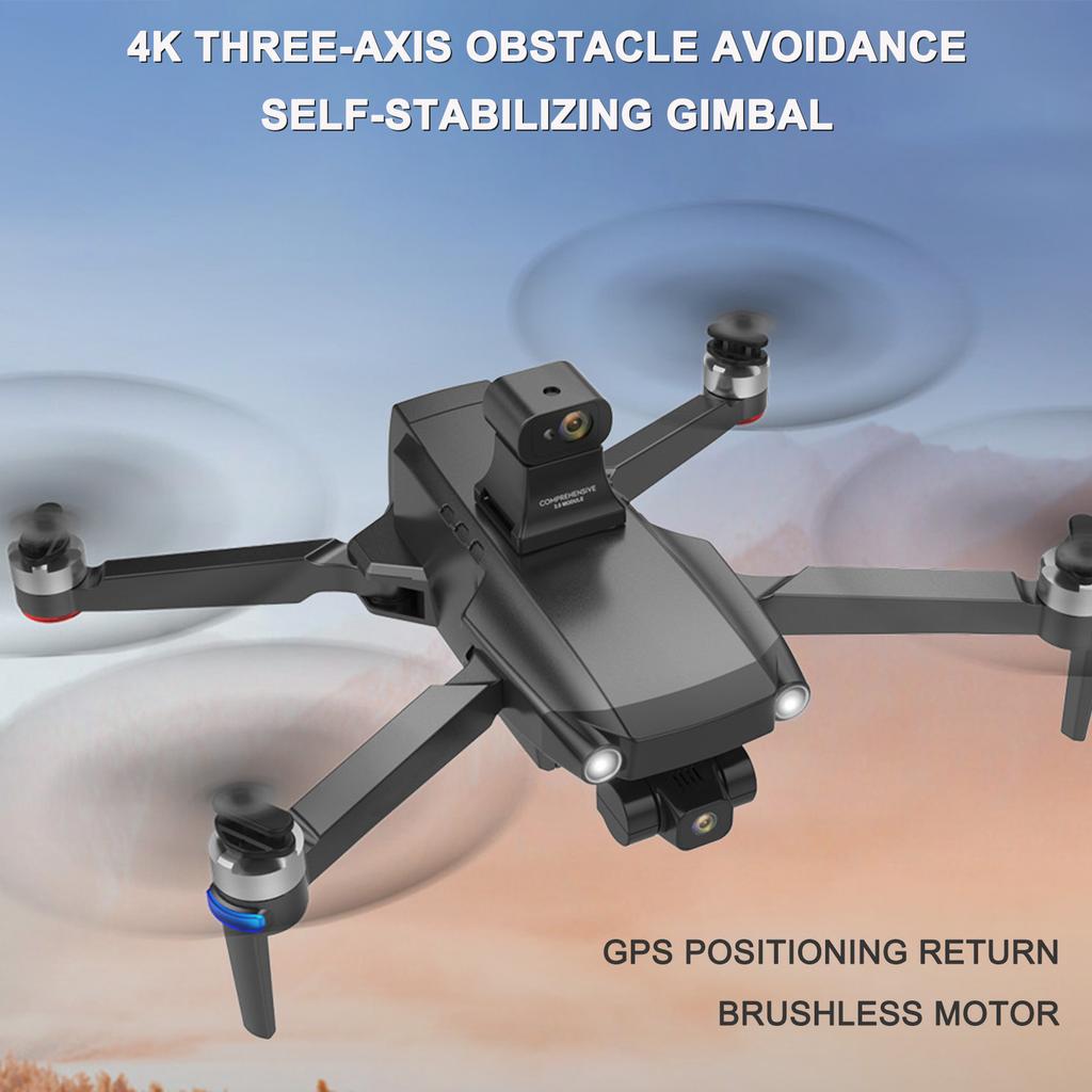 GPS RC Drone with Camera 4K 5G Wifi 3-    35mins   Time Brushless Quadcopter Obstacle Avoidance Fly Around with Storage Bag 2 Battery