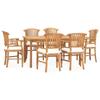 Day and Night - Day and Night Garden Dining Set 7 Pieces Solid Teak and Cushions