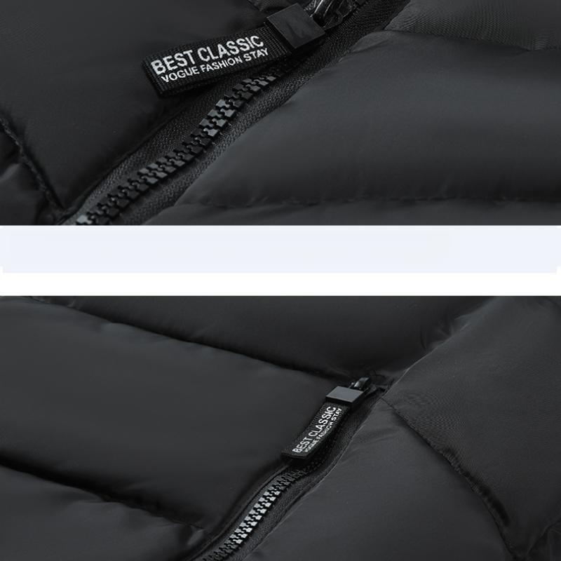 Autumn Winter Middle-aged Men's Lamb Wool Fleece Lined Vest Warm Dad's Stand Collar Cotton Vest Jacket