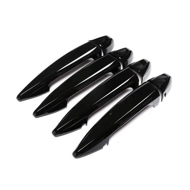 Car Styling Carbon Fiber Texture Exterior Door Handle Cover Protextive Trim For BMW X1 F48 X5 X6 F15 F16 2016 2017