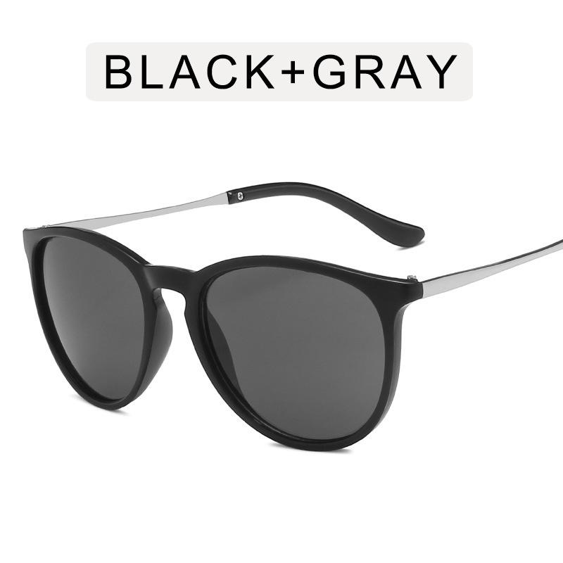 Trendy Oval Semi-Metal Sunglasses for Women - 4171 Internet Celebrity Style