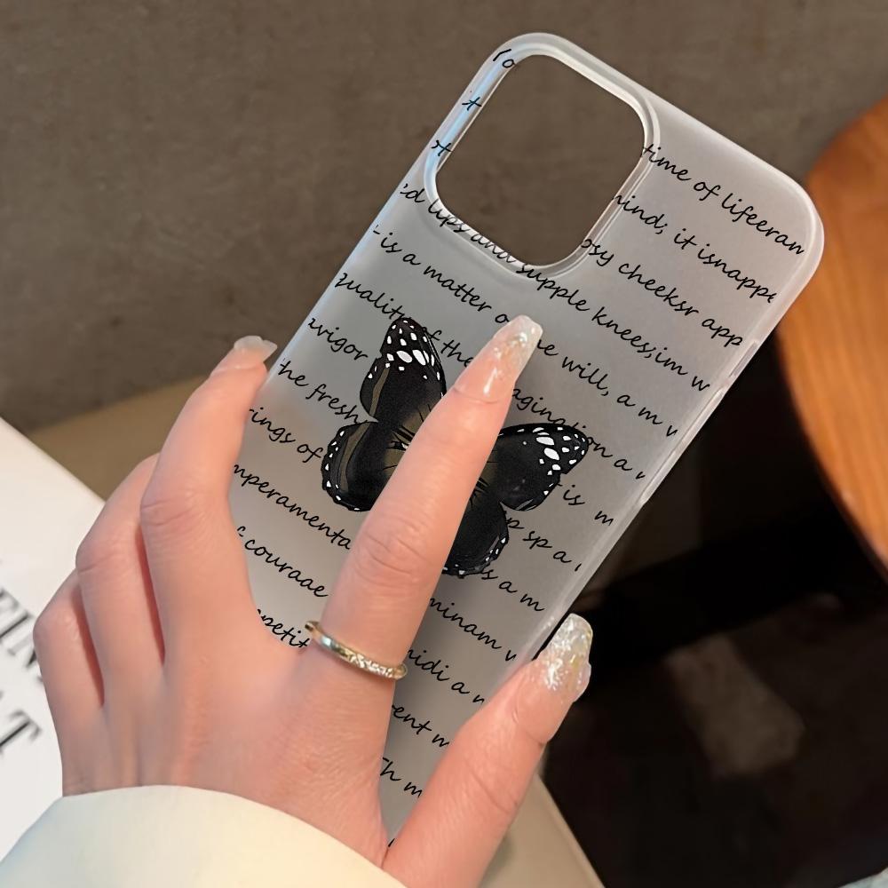 Handyhüllen für iPhone 11 13 15 Pro Max 12 14 Pro Max Hülle iPhone 16 15 Plus 13 Pro 12 Frosted Texture Painted Cartoon Flowers