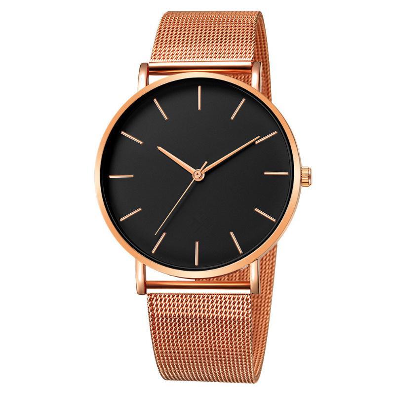 European and American Simple Fashion Men's Quartz Watch with Network Strap