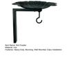 Metal Bird Feeder with Hanging Bracket Wall Mounted Bird Bath Heavy Duty Wall Hanger Hook for Planters Lanterns Wind Chimes