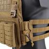 FCSK Tactical Vest Triple Front Panel Tactical MOLLE Front Flap Expansion Conversion Module Panel Durable Nylon Attachment