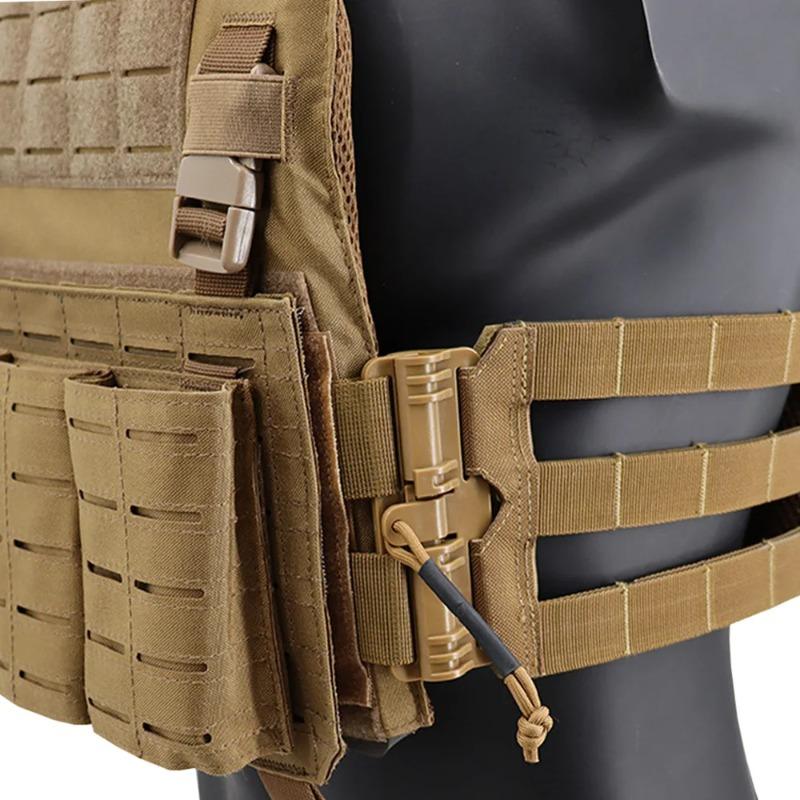 FCSK Tactical Vest Triple Front Panel Tactical MOLLE Front Flap Expansion Conversion Module Panel Durable Nylon Attachment