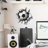 1pc Football Wall Sticker, Removable Waterproof PVC Decal for Walls,Doors,Cabinets,and Window Decorations,living room decoration