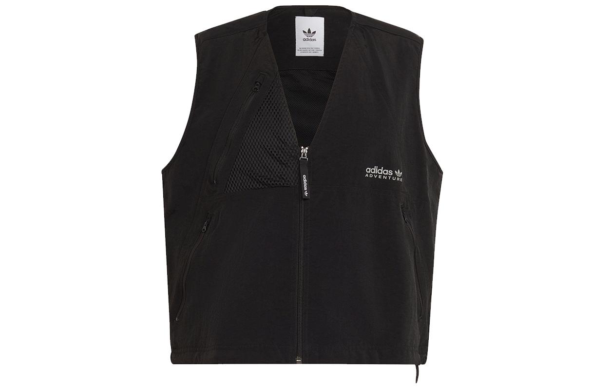 Adidas Originals Adventure Futura Vests Men s Black V Neck Moderate Fishing H09056 S
