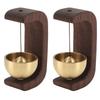 2pcs Self-Adhesive Wooden Doorbell C-Shape Design Hanging Door Bell  For Home Garden