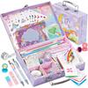 Nicpro 62PCS Unicorn Stationary Set For Girls,Unicorn Kid Toys for Aged 6-10 Years Old, Cute Stationery Supplies Letter Writing Kit Gift for