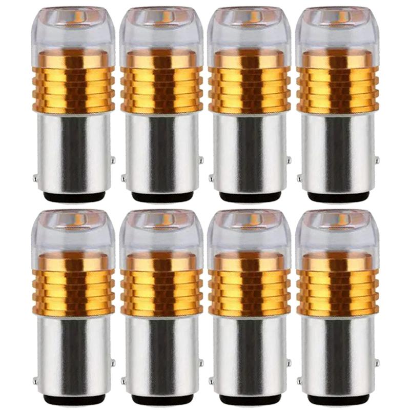 4/12PCs Motorcycle Car LED Brake Turn Signal Lights Waterproof 12V Signal Tail Fog Bulbs Flashing Light Motorcycle Accessories