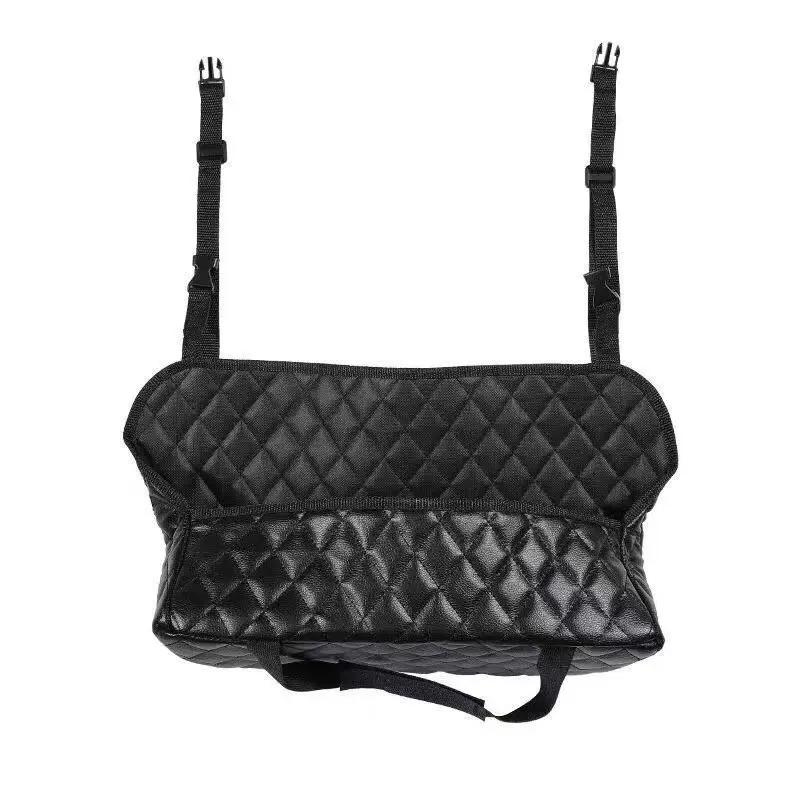 

1 шт. Автомобильный органайзер-утилита Кожаный подвесной карман для хранения Блокировка хранения между сиденьями Автомобильный простой удобный сетчатый карман для хранения