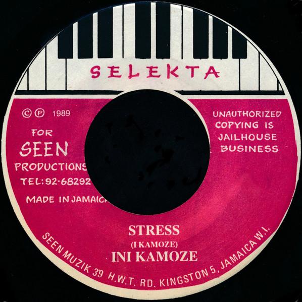 

7inch Record INI KAMOZE - Stress NONE Selekta 1989 Japan Reggae, Ska & Dub Used
