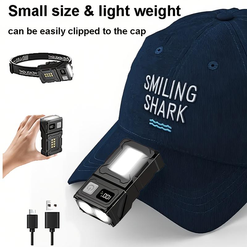 Rotating Ultra Bright Mini LED Flashlight Rechargeable Portable COB Work Light Illumination Suitable for Outdoor Camping Power Outage