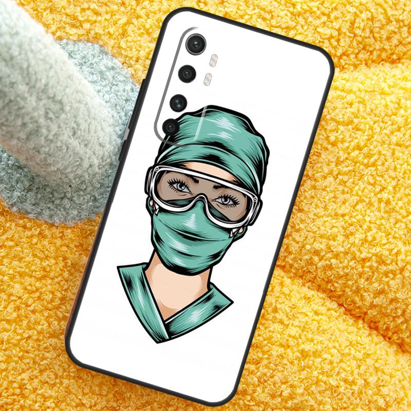Cartoon Medicine Doctor Nurse Case For Xiaomi 15 Ultra 14 13T 14T 15T 17 Pro Max  Cover For POCO X7 Pro X5 X6 F5 F6 F7 F8