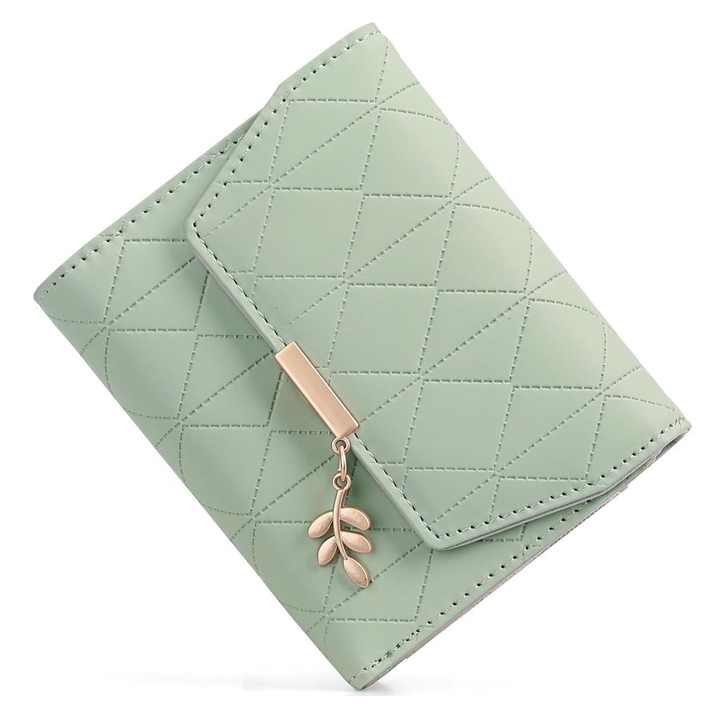 RNIEGA Women's Bifold Wallet, Popular, Lightweight, Compact, Small, Folding Wallet with Coin Purse, Card Slots, and Anti-Skimming Features, Cute,