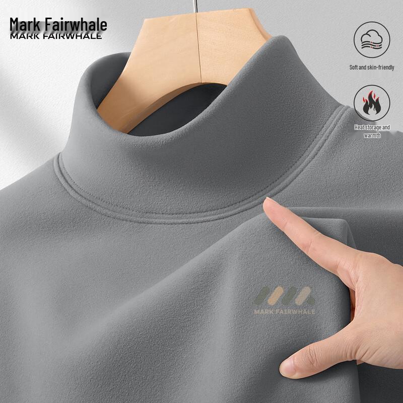 Mark Fairwhale Men s Thermal Half-High Collar Long Sleeve T-shirt XL