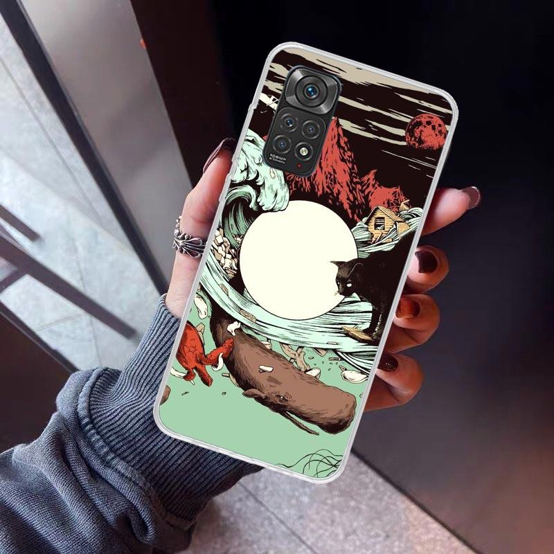 Japanese Pub Wave Anime Arrived Phone Case For Xiaomi Redmi Note 15 14 14S 13 12S 12 Pro Plus 11S 11 10S 10 4G Cover 11E 11T 5G