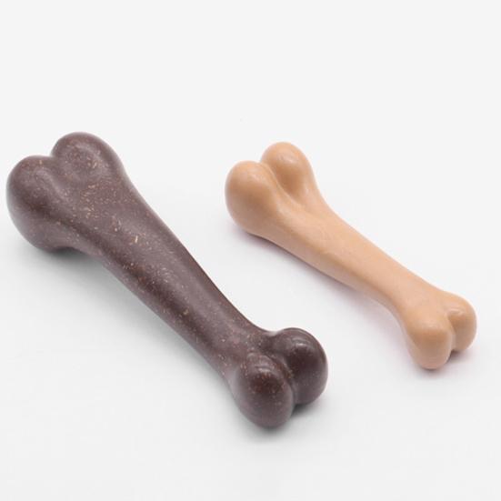 Bones Shaped Dog Toys for Aggressive Chewers Beef Flavor Dog Chew
