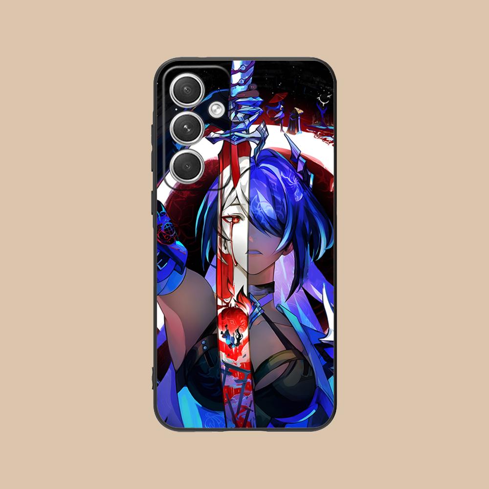 HSR Acheron Mattes TPU Handyhülle für Samsung Galaxy S26 S25 S24 S23 S22 S21 S20 Note20 Plus FE Ultra Buntes Cover