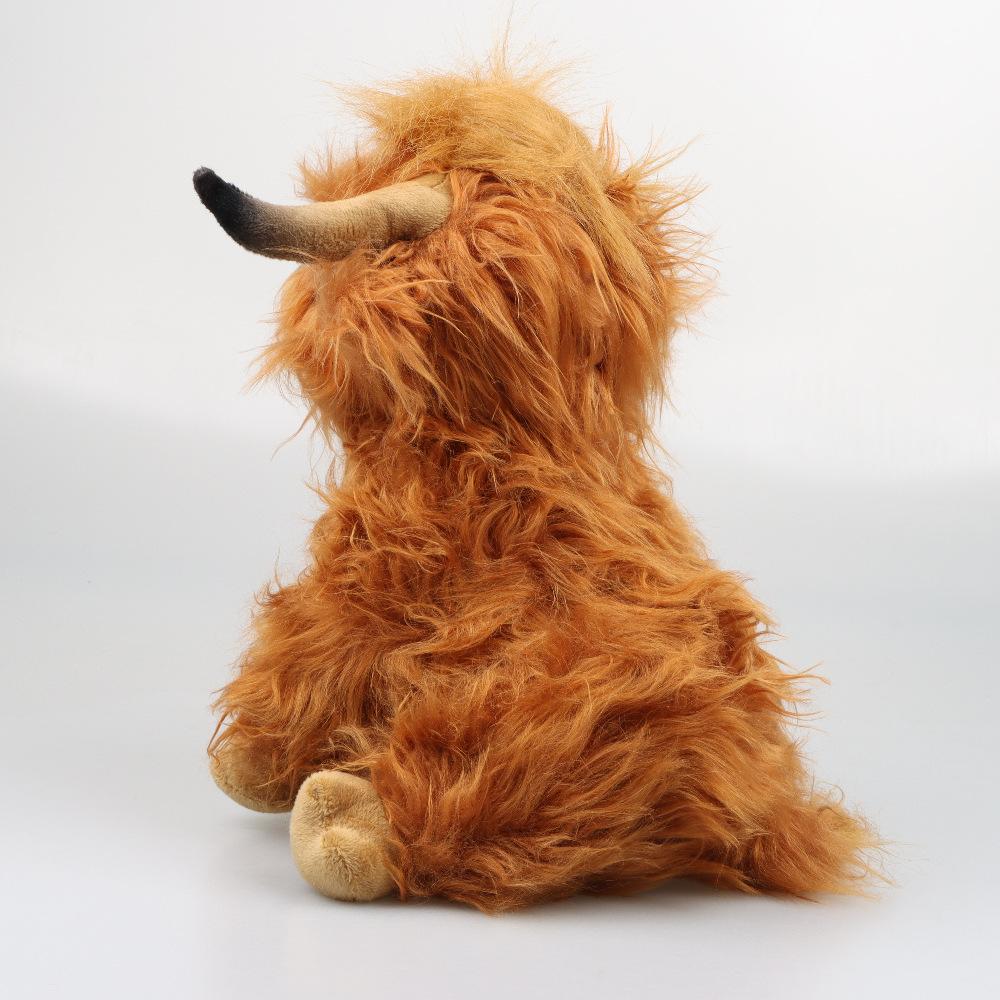Highland Cow Plush Simulation Scottish Highland Cow Plush Plush Toy With Long Hair And Cute Appearance