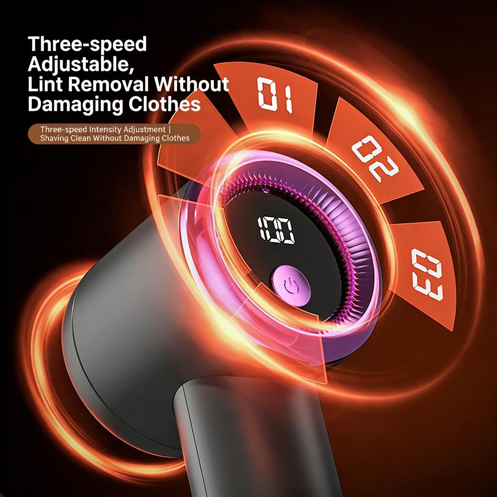 Electric Lint Remover Portable Fuzz Sweater Remover For Clothing Blanket USB Rechargeable Smart Digital Display Fabric Shaver