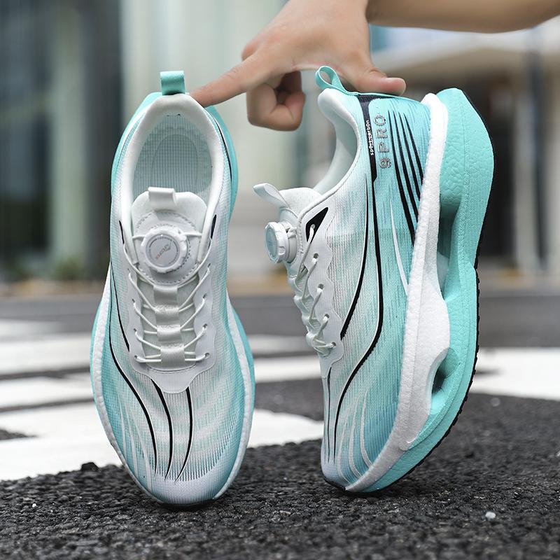 Men'S Sports Shoes Carbon Plate Running Shoes Male Marathon Sneakers Racing Shock-Absorbing Athletics Training Shoes For Women