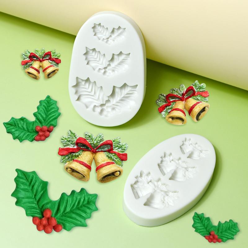 Julstjärna Julblomma Silikon Sugarcraftform Hartsverktyg Muffinform Fondant Tårtdekoreringsverktyg