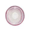 Handmade Ceramic Bird Bath (diameter 43 Cm, Height 45 Cm), White-Red-Pink Gradient Glaze with Wave Pattern, for Garden, Patio and Balcony