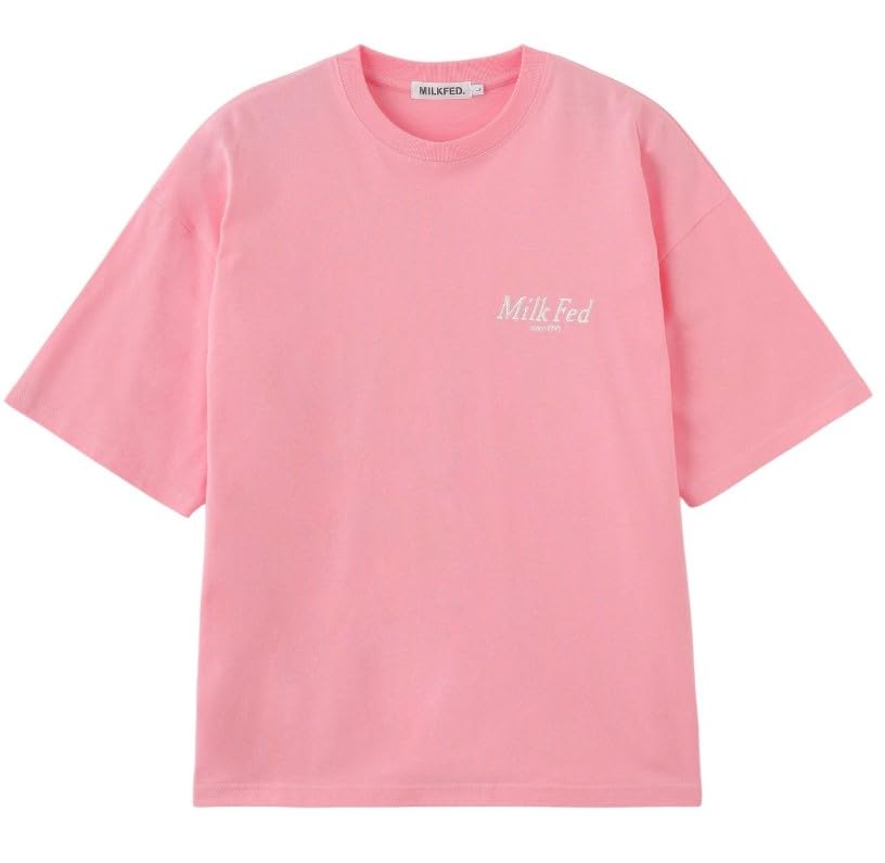 Milkfed Casual PRETZEL WIDE TEE In Pink Women's S/S