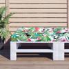 Multicolored Pallet Cushion 70 X 70 X 12 Cm Fabric